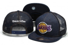 Sapca Mitchell and Ness Los Angeles Lakers Blug NBA cu plasa Snapback LICHIDARE STOC foto