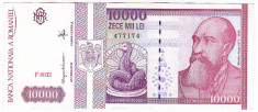 Bancnota, 10000 lei 1994 portret Nicolae Iorga XF+ aproape necirculata foto