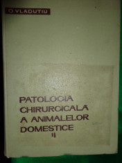 Patologia chirurgicala a animalelor domestice( volumul 2, cu numeroase figuri/ 709 pagini)-O.Vladutiu foto