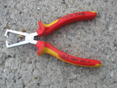 Knipex - Cleste dezizolat cabluri electricieni/electrician VDE 1000V , 160 mm- foto