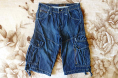 Blugi scurti Pull&amp;amp;Bear, Sicko Nineteen Denim, 9 buzunare; marime 40 (M la noi) foto