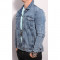 Geaca de blugi Barbati gen Zara Man /Jacheta denim slim fit /Sacou denim blug Marimea S / Transport Gratuit in 24 ore!