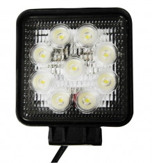 Proiector auto LED 106x106x60 , 27W , lampa de lucru leduri foto