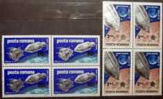 Romania 1969, Apollo 9 si 10, LP 702, bloc de 4, nestampilate foto