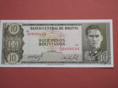 Bolivia 10 pesos 1962 UNC foto