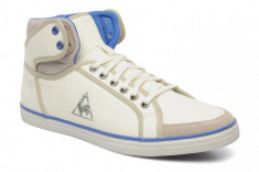 40_Adidasi inalti Le Coq Sportif_tenisi barbati_din panza_alb_in cutie foto