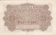 ROMANIA 25 bani 1917 BGR VF!!! foto