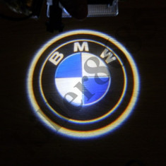 Proiector 3D Logo BMW E60/E61, F10/F11/F07 cu LED CanBus pentru portiera FARA MODIFICARI foto