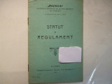 Statut si regulament societatea de ajutor reciproc Munca Bucuresti 1910