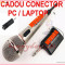 MICROFON WIRELESS + MUFA ADAPTOR CONECTOR PC/LAPTOP