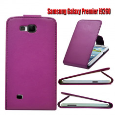 Super promotie husa flip SAMSUNG GALAXY PREMIER i9260+transport gratuit Posta Romana!!! foto