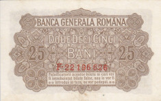 ROMANIA 25 bani 1917 BGR VF+++!!! foto