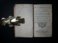 Noul Testament - 1769 / Raritate Bibliofila foto