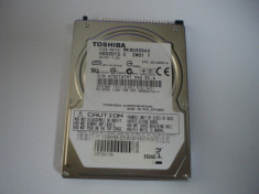 HDD LAPTOP IDE 80GB TOSHIBA MK8032GAX 28 ORE DE FUNCTIONARE foto