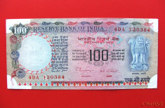 INDIA - 100 Rupees ND ( 1992 - 1997 ) foto