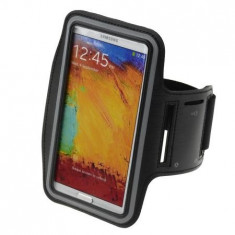 HUSA GALAXY A7 LG G FLEX G PRO 2 NEAGRA ARMBAND UNIVERSALA DE AGATAT LA MANA TOC DE PRINS LA BRAT PENTRU ALERGAT FITNESS SALA BICICLETA +LOCAS CHEI foto