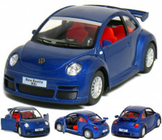 Volkswagen New Beetle RSI Macheta Auto Scara 1:32 Kinsmart BLEO foto