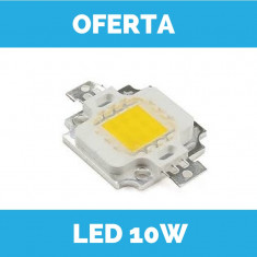 LED 10W ALB , 6500k ,alb rece, epistar , chip LED , calitate extra foto