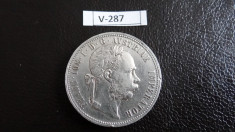 Moneda argint 1 Florin 1878 - v287 foto