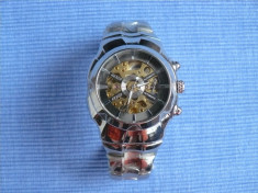 Ceas Barbati Automatic nou &amp;quot;GOER&amp;quot; SC-001 Skeleton si cutie pentru ceas foto