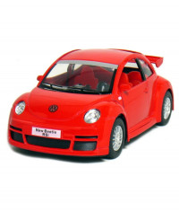 Volkswagen New Beetle RSI Macheta Auto Scara 1:32 Kinsmart ROSU foto