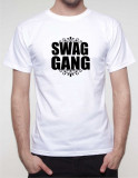 Tricou Swag Gang hipster, L, M, S, XL, XXL, Bumbac, Alb, Negru, Rosu