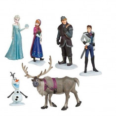Jucarii Disney Frozen Anna, Elsa, Kristoff, Hans, Sven, Olaf - set de 6 figurine 6-9 cm foto