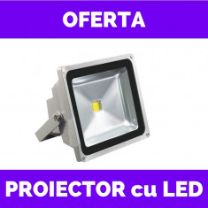 Proiector cu LED 30W , de exterior, IP65 30W ALB RECE , alimentare 220v foto