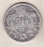 Bnk mnd Austria 20 heller 1892 - REPLICA, Europa