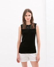 Tricou Zara, Marime S colectia noua 2014, negru foto