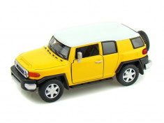 Toyota FJ Cruiser Macheta Auto Scala 1:36 Kinsmart GALBEN foto