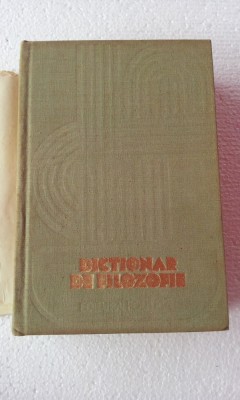 DICTIONAR DE FILOZOFIE foto