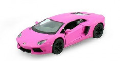 Lamborghini Aventador Lp 700 Macheta Auto Scara 1:36 Kinsmart ROZ MAT foto