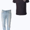 Compleu Casual - Tricou Polo ralph Lauren + Blugi Tip Zara Man - Street Edition --- Transport Gratuit !! - Masuri S M L XL