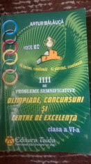 Artur Balauca : 1111 de probleme semnificative. Olimpiade, concursuri si centre de excelenta, clasa a VI-a foto