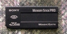 Sony Memory Stick PRO - Magic Gate 256 MB foto