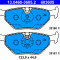 SET PLACUTE FRANA SPATE MARCA ATE PENTRU BMW SERIA 3 (E46)