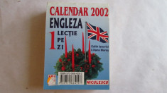 CALENDAR 2002-ENGLEZA,1 LECTIE PE ZI foto