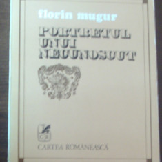 FLORIN MUGUR - PORTRETUL UNUI NECUNOSCUT (VERSURI, editia princeps - 1980)