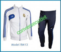 Trening ADIDAS REAL MADRID - Bluza ADIDAS si Pantaloni Conici ADIDAS - Modele si Culori diverse - Pret special - Calitate Garantata - LIVRARE GRATUITA foto