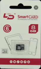 Card memorie micro SD 8 GB CAPACITATE REALA + adaptor cadou Garantie 6 luni foto