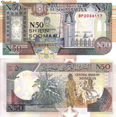 SOMALIA 50 shilings 1991 UNC!!! foto