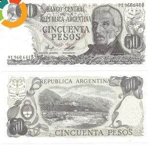 Argentina 50 pesos 1976, UNC, necirculata, 10 roni foto