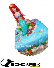 Tort aniversar personalizat Mica sirena 2 | 3.5 kg | fondant | e torturi personalizate | cadou aniversare foto