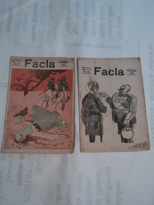 REVISTA FACLA 1912 ~ 13 si 27 octombrie , Nr.41 si 43 \ 1912 foto