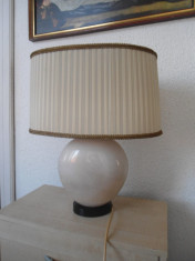 Lampa din portelan cu abajur foto