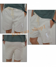 Bermude Ralph Lauren - de trening - de bumbac - Pantaloni de trening Masuri S, M, L, XL - Gri deschis foto