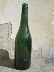 1 Sticla de bere veche FABRICA DE BERE R H MULLER BRAILA 1932 , 500 ml foto