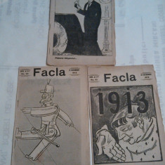 REVISTA FACLA 1912 ~ 1,15 si 29 , Nr.48,50 si 52 \ 1912