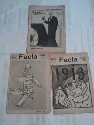 REVISTA FACLA 1912 ~ 1,15 si 29 , Nr.48,50 si 52 \ 1912 foto